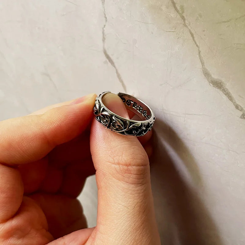 Chrome Vines Ring